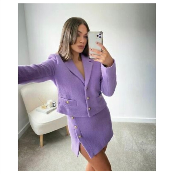 Zara Dresses & Skirts - ZARA MAUVE SKIRT || BLOGGER FAV.